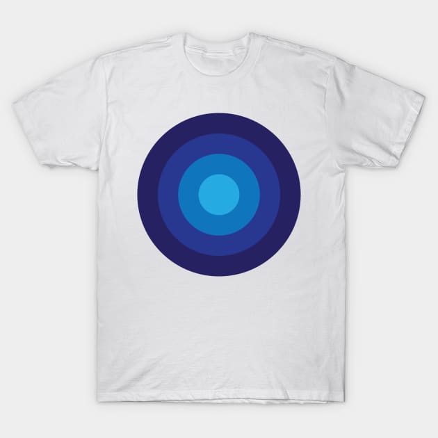 Target Blue Gradient T-Shirt by MHich